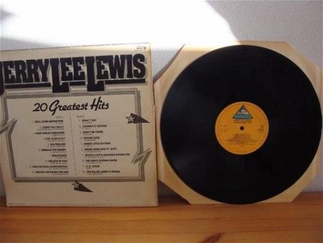 JERRY LEE LEWIS - 20 greatest hits uit 1982 Label : Everest EV 013 - 1