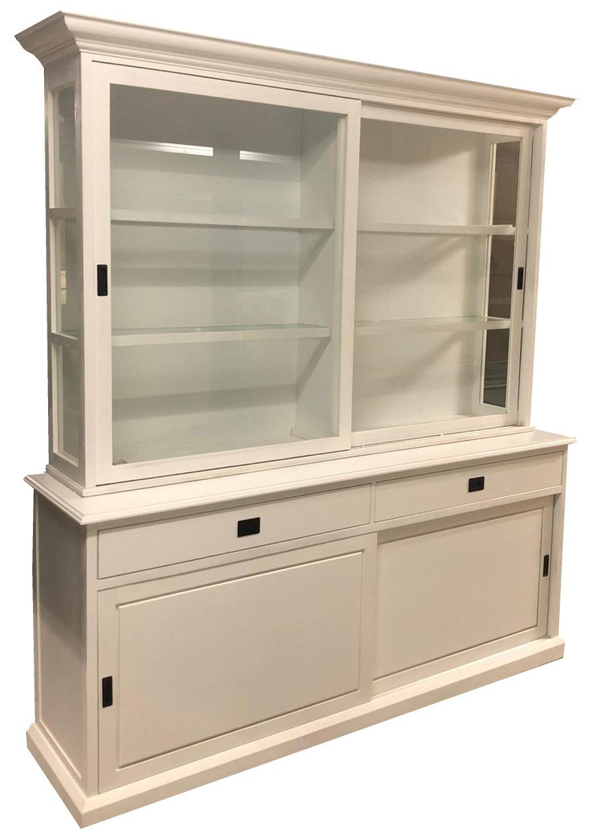 Buffetkast wit - wit Veghel 200 x 50/35 x 220cm - nr. 1