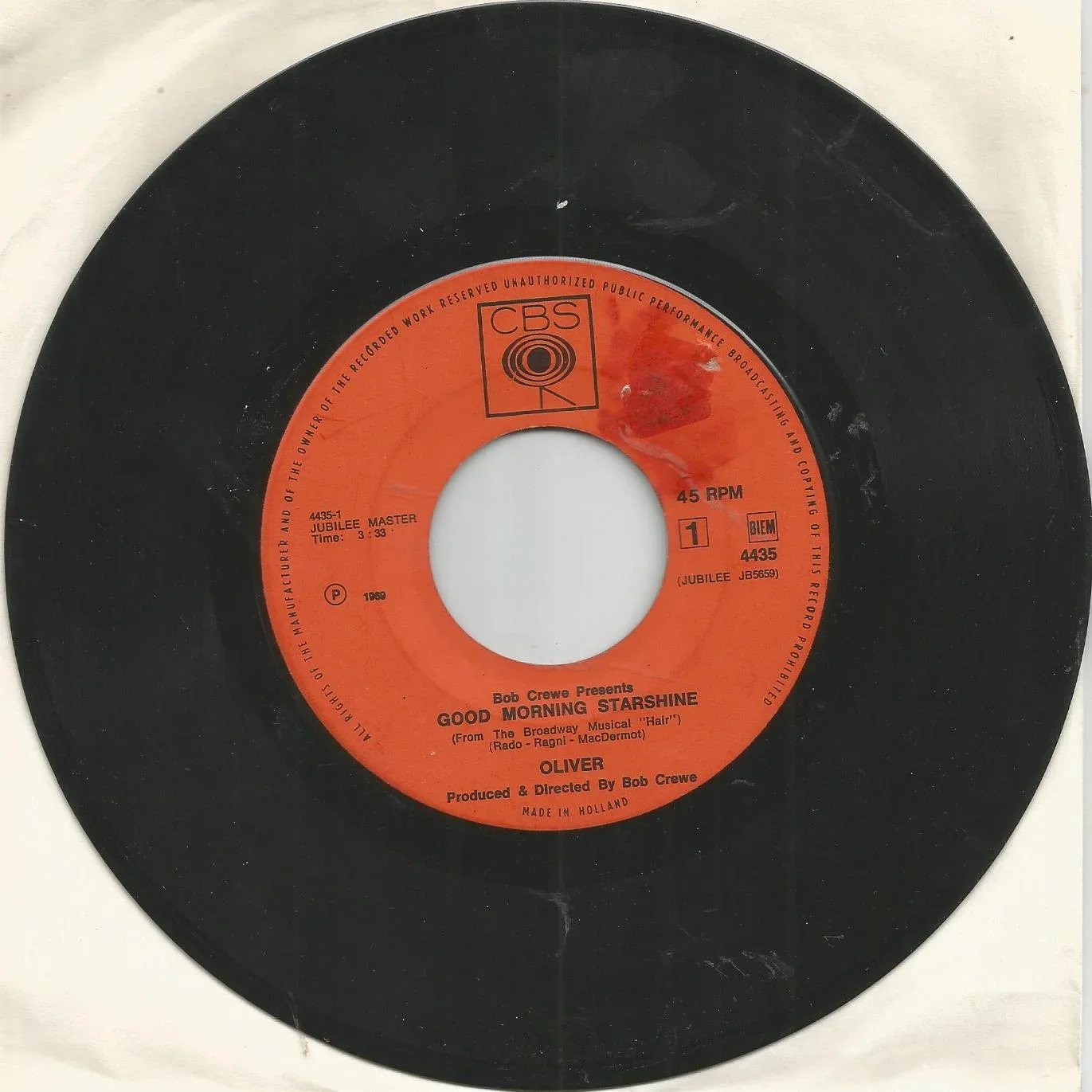 Oliver – Good Morning Starshine (1969) - nr. 1