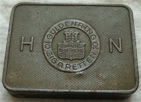 Blik Sigareten / Blechdose Zigarettendose, H N Haus Neuerburg, Tropenpackung. jaren'30/'40.(Nr.2) - 0