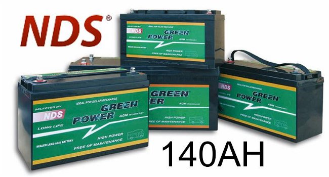 NDS GP 140 Service Accu AGM 12V 140Ah - 0