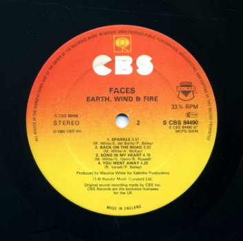 Earth, Wind & Fire Faces 15 nrs 2 lps 1980 zeer mooie staat - 3