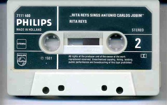 Rita Reys Sings Antonio Carlos Jobim cassette 1981 als NIEUW - 5