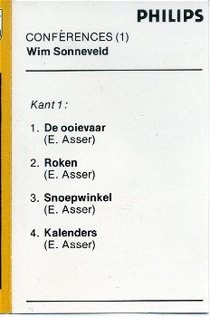 Wim Sonneveld Confèrences-1 cassette 1974 8 nrs als NIEUW - 2