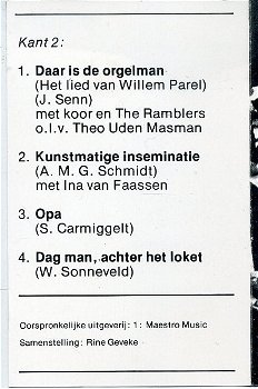 Wim Sonneveld Confèrences-1 cassette 1974 8 nrs als NIEUW - 3