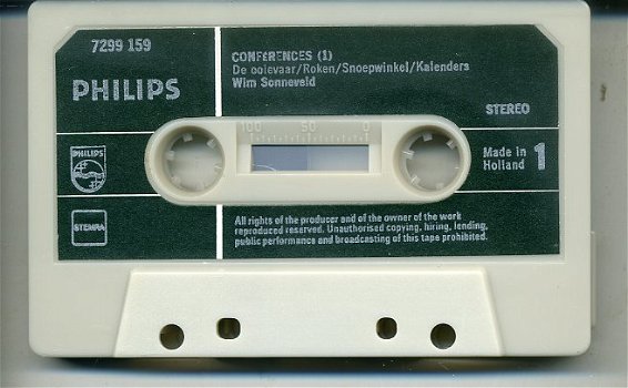 Wim Sonneveld Confèrences-1 cassette 1974 8 nrs als NIEUW - 5