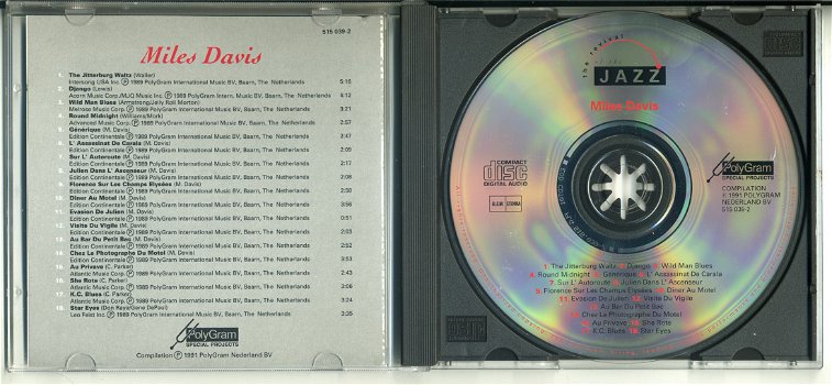 Miles Davis The Revival Of The JAZZ 18 nrs cd 1991 als NIEUW - 2