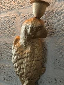 Set gietijzeren papegaaien gold-kleur als wand kandelaars - Afbeelding 6