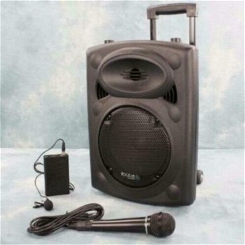 IBIZA SOUND PORT10VHF-BT MOBILE SPEAKER DRAADLOZE OPSTEEK MICROFOON - 0