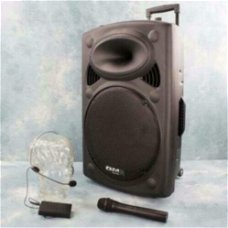 IBIZA SOUND PORT12VHF-BT MOBILE SPEAKER DRAADLOZE MICROFOON EN HEADSET