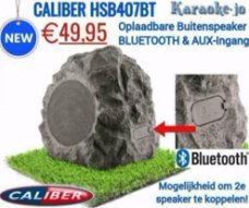 Caliber HSB407BT Rotsvormige luidspreker met Bluetooth,Aux.