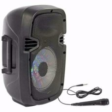 PARTY-7LED Mobiele Speaker 8 inch 300Watt (6099P-B)