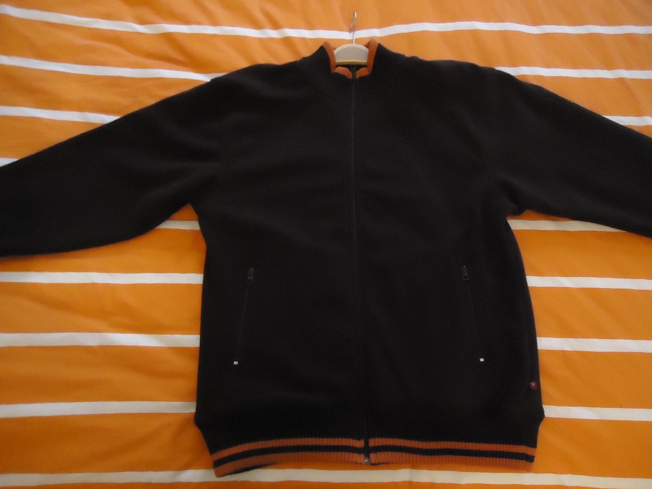 Nieuw bruin gewatteerd fleece vest van Lars Norden (maat: L) - Afbeelding 2