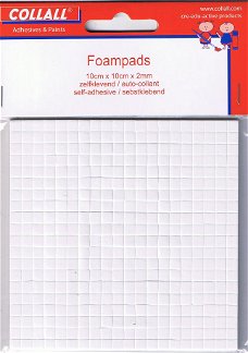 Collall Foampads 10cm x 10cm x 2mm COLFOAMPAD2