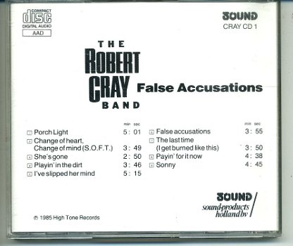 The Robert Cray Band False Accusations 9 nrs cd 1985 GOED - 1