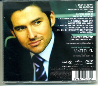 Matt Dusk Back in Town 19 nrs 2 cds 2006 als NIEUW - 1