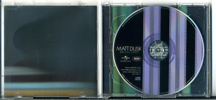 Matt Dusk Back in Town 19 nrs 2 cds 2006 als NIEUW - 2