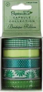 Boutique Ribbon Stack 1m. per 5 reels - Verde PMA3671101 - 0