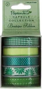 Boutique Ribbon Stack 1m. per 5 reels - Verde PMA3671101