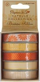 Boutique Ribbon Stack 1m. per 5 reels - Sunshine PMA3671104 - 0