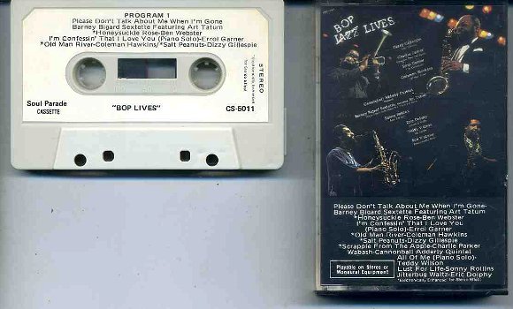 Bop Lives Diverse artiesten Jazz 10 nrs cassette 1977 ZGAN - 0