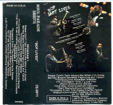 Bop Lives Diverse artiesten Jazz 10 nrs cassette 1977 ZGAN - 1