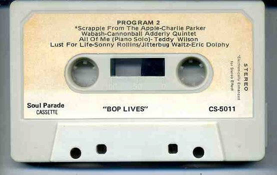 Bop Lives Diverse artiesten Jazz 10 nrs cassette 1977 ZGAN - 4