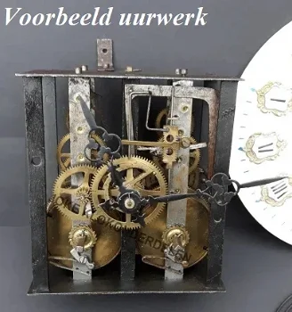 Trappenschijf = Oeil-de-Boeuf comtoise uurwerk =43896 - 2