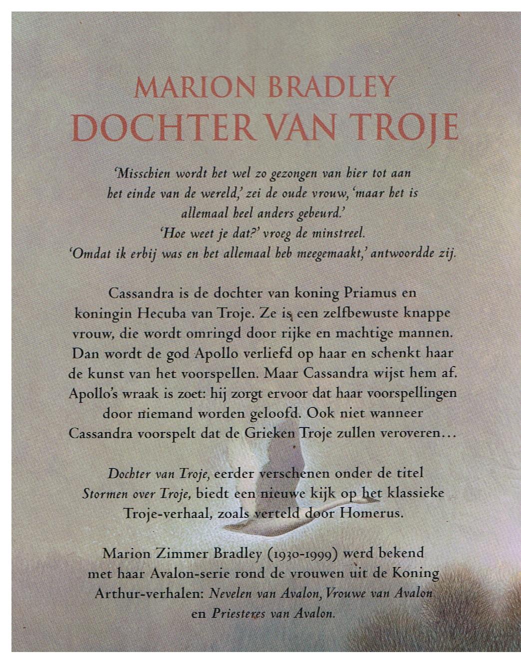 Marion Bradley = Dochter van Troje - Afbeelding 2