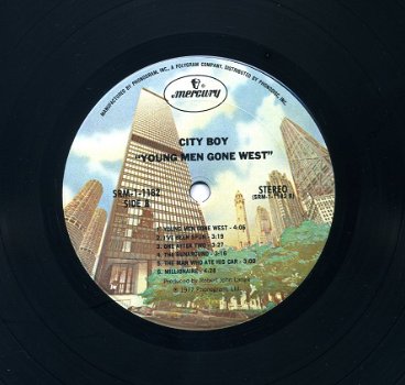 City Boy Young Men Gone West 11 nrs LP 1977 USA ZGAN - 3