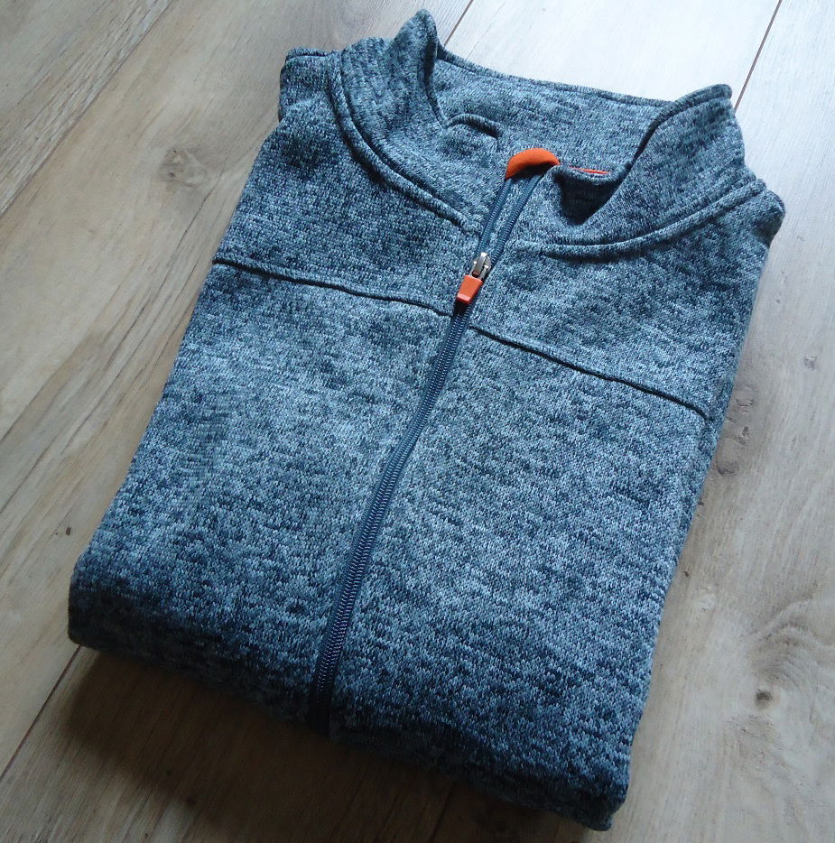Nieuw blauw vest met rits van 100% polyester (maat: XL). - Afbeelding 7
