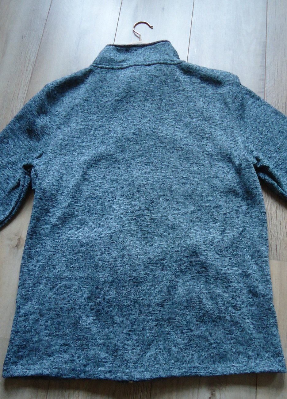 Nieuw blauw vest met rits van 100% polyester (maat: XL). - Afbeelding 8