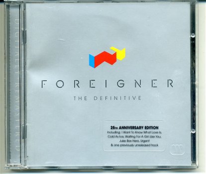 Foreigner The Definitive 25th Anniversary Edition cd 2002 - 0