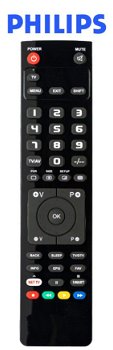 Vervangende afstandsbediening voor de Philips 14TVCR24005 - 0