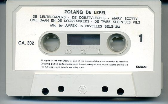 Zolang de lepel… 14 nrs cassette 1968 ZGAN - 3