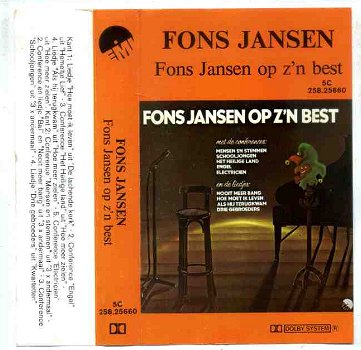 Fons Jansen op z’n best 9 nrs cassette 1977 ZGAN - 1