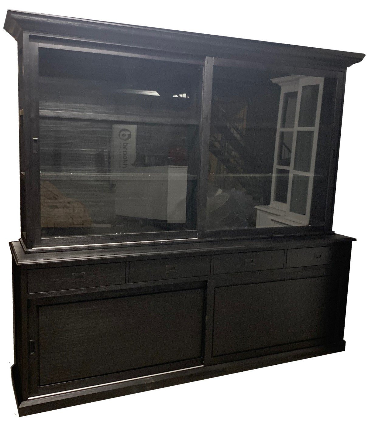 Buffetkast zwart - zwart Veghel 240 x 50/40 x 220cm - nr. 1