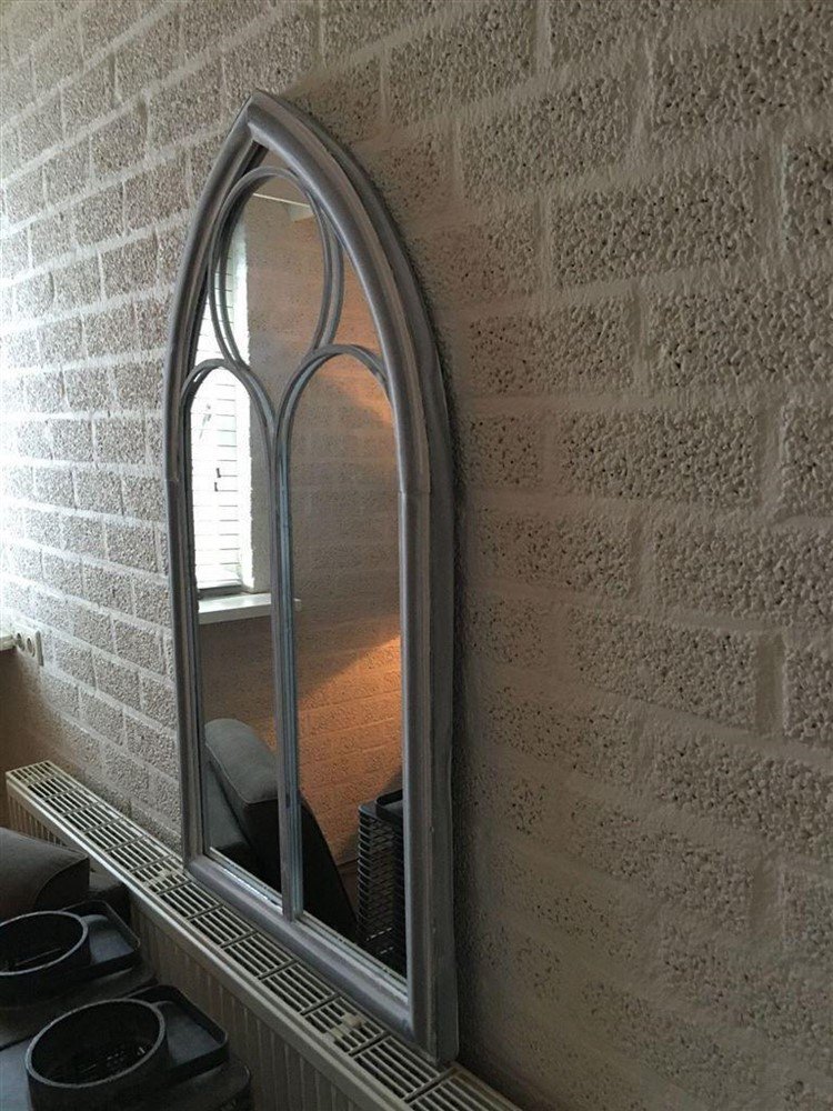 Grote forse kerkspiegel, heel fraai in vorm. - Afbeelding 4
