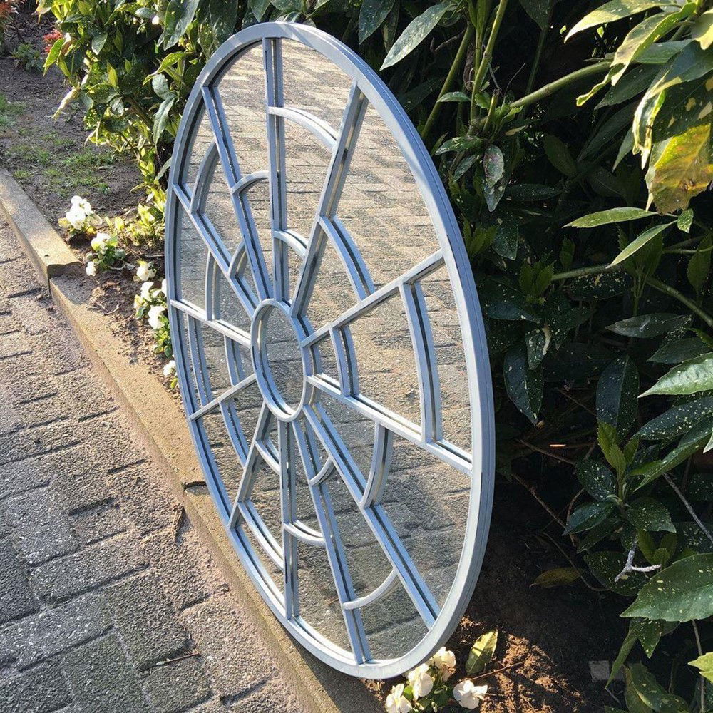 Grote forse ronde kerkspiegel, heel fraai in vorm.-kado - Afbeelding 6
