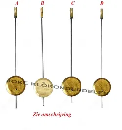 = Franse pendule slinger = zie omschrijving=43702