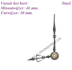 = Wijzers Franse pendule =43801