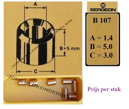 = Bergeon bouchons =B 107 = 43917 - 0