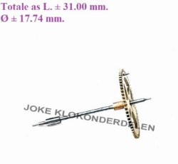 = Voorslagrad = Franse pendule =43915