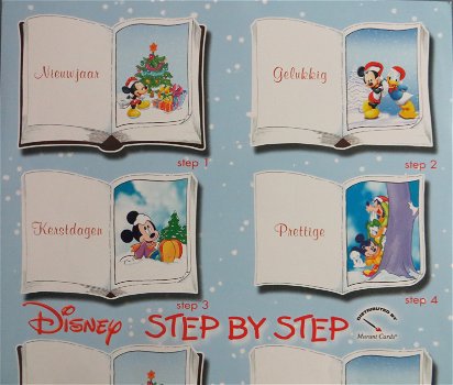 A4 Knipvel voor BOEKJES --- Disney 28347 --- KERST en NIEUWJAAR - 1