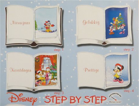 A4 Knipvel voor BOEKJES --- Disney 28346 --- KERST en NIEUWJAAR - 1