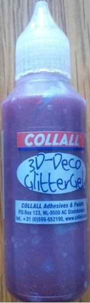 Collall 3D-Deco Glittergel 50gr. Koper