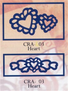 Crafler Pin 20 pcs - Heart Orange CRA-03