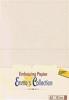 Embossing Papier Emma's Collection A5 10 vel - Assorti EM9756 - 0