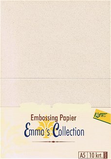 Embossing Papier Emma's Collection A5 10 vel - Assorti EM9756