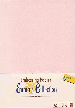 Embossing Papier Emma's Collection A5 10 vel - Pastel EM9754 - 0